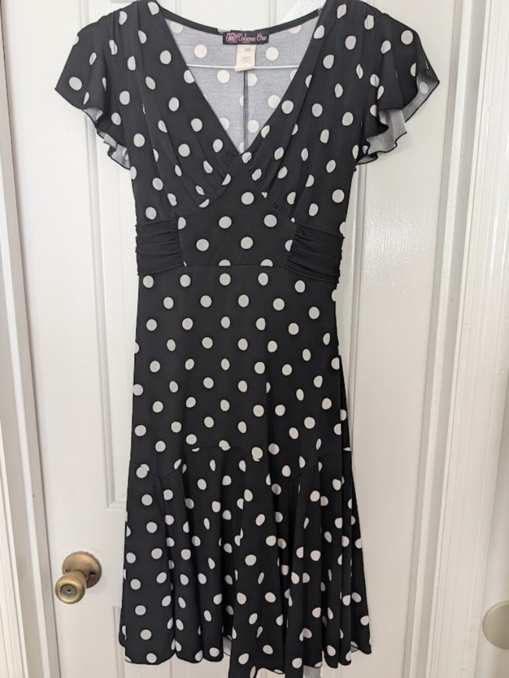 Volume One Black & White Polka Dot Dress